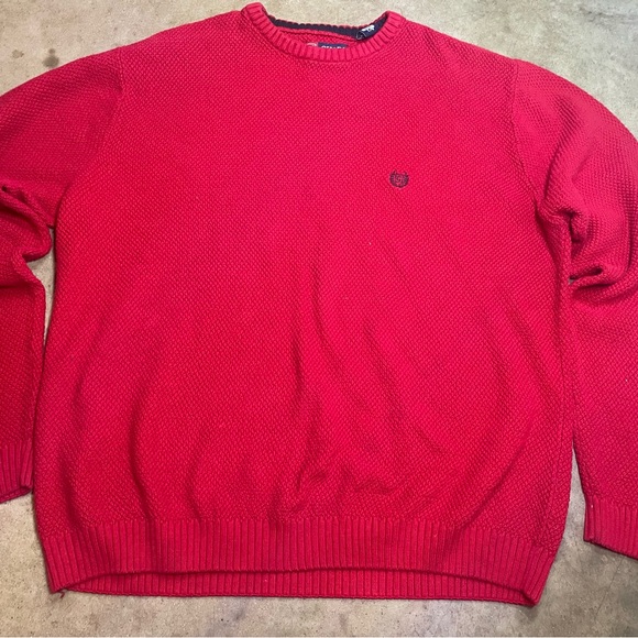 Vtg Ralph Lauren Chaps Sweater Sz Lg Cotton Knit Grandpacore Preppy 90s Textured - Picture 1 of 6